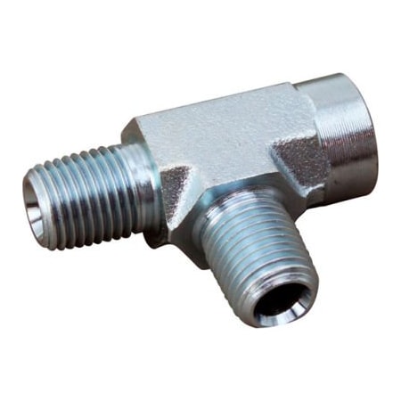 Allpoints Allpoints 8012234 Tee, 1/4 P (F/M/M)Aeroquip No 2093-4-4S For Cleveland Range 8012234